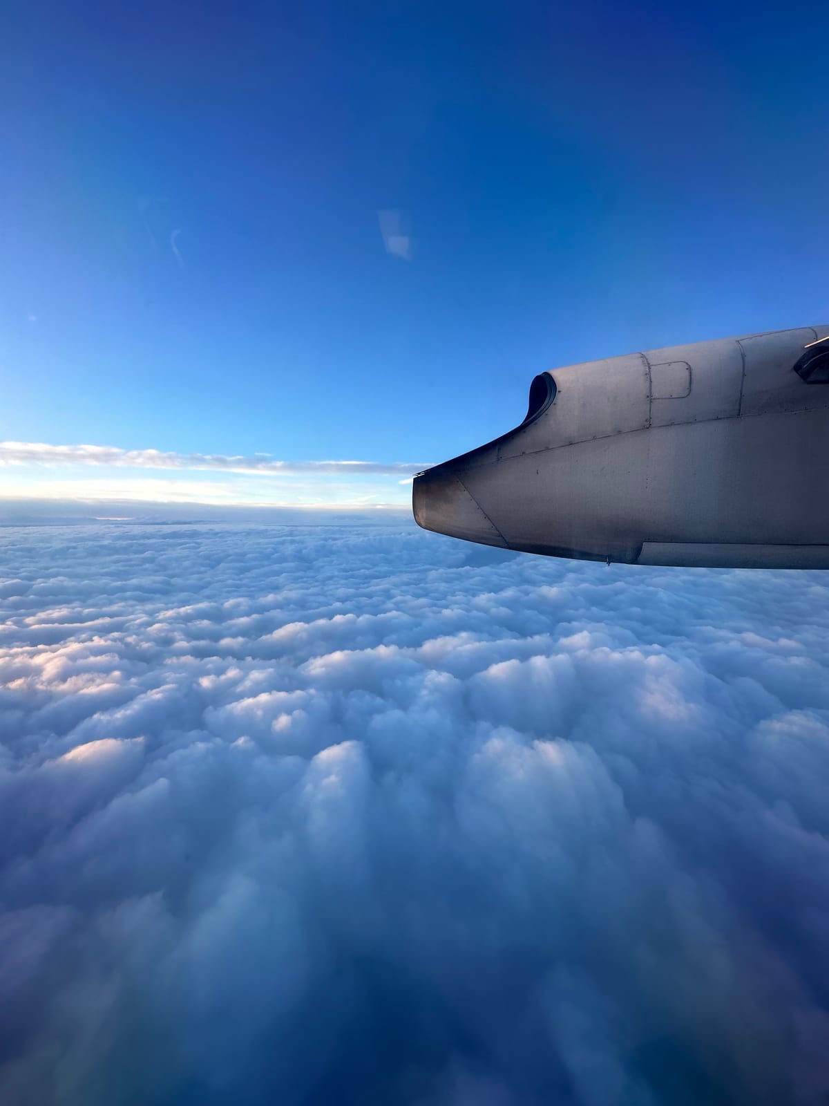Above the clouds somewhere between Zagreb and Munich