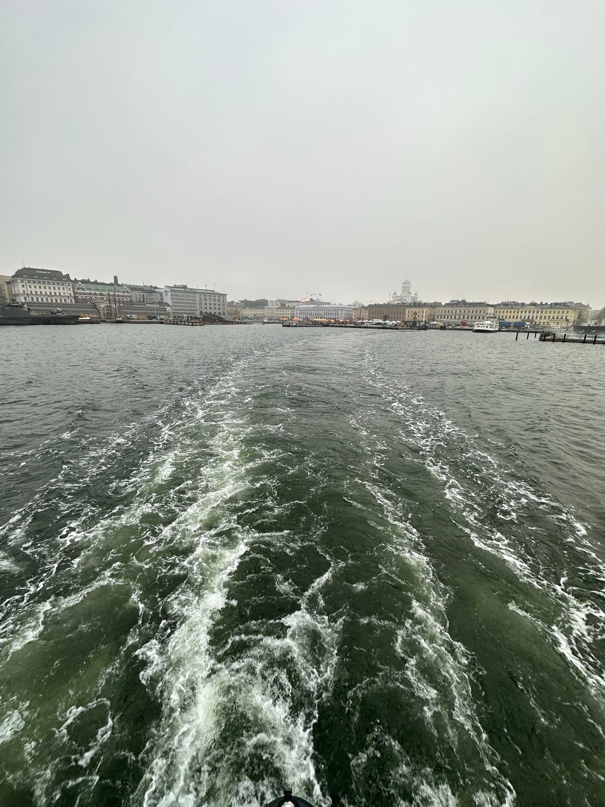 A view of Helsinki from the harbor