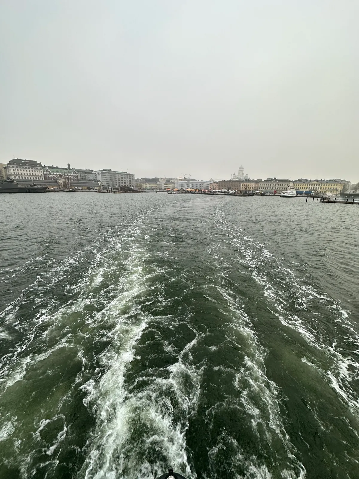 A view of Helsinki from the harbor