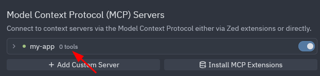 My MCP server advertising 0 tools to the client
