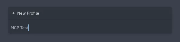 Naming a new profile in Zed