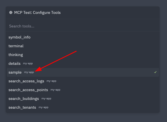 Enabling individual tools from different MCP servers