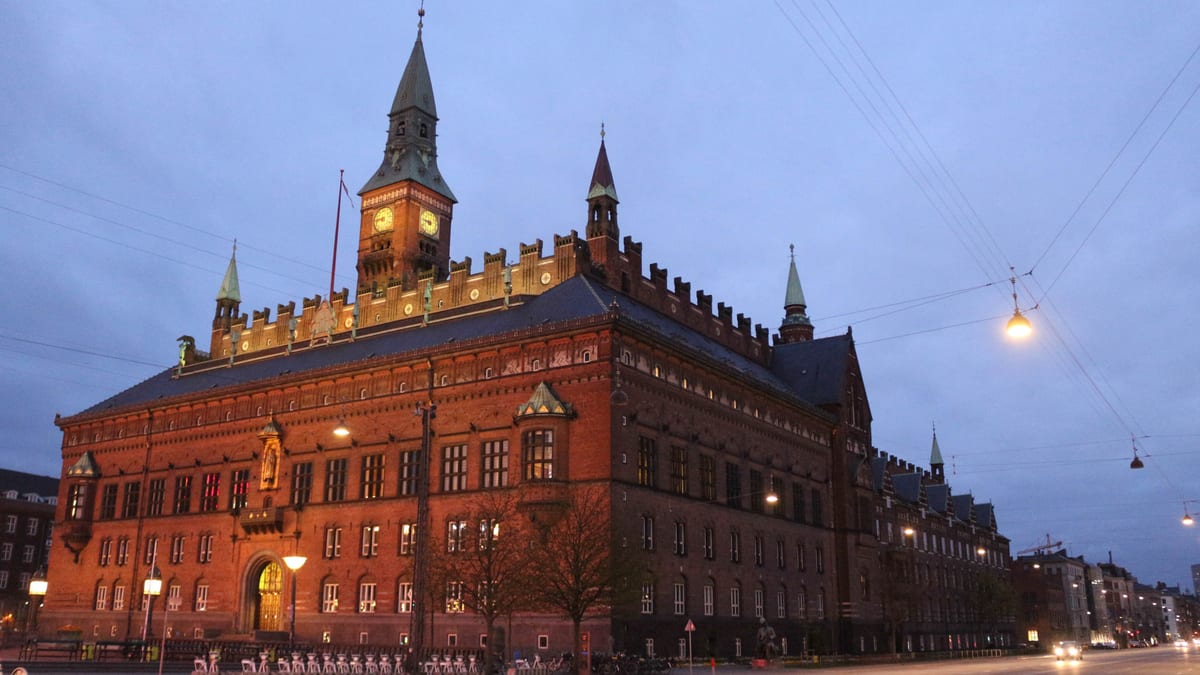 The Copenhagen town hall building