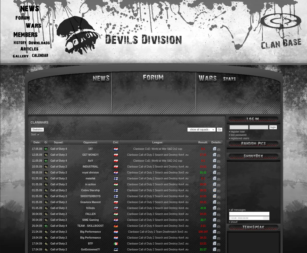 The website, mostly working
