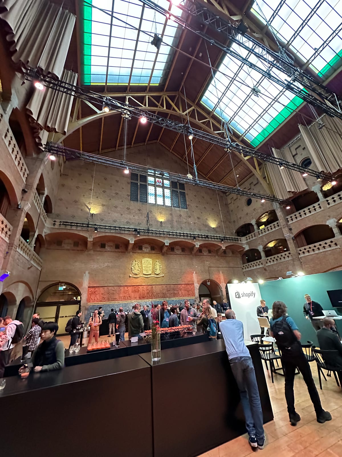 The ceiling of the Beurs van Berlage