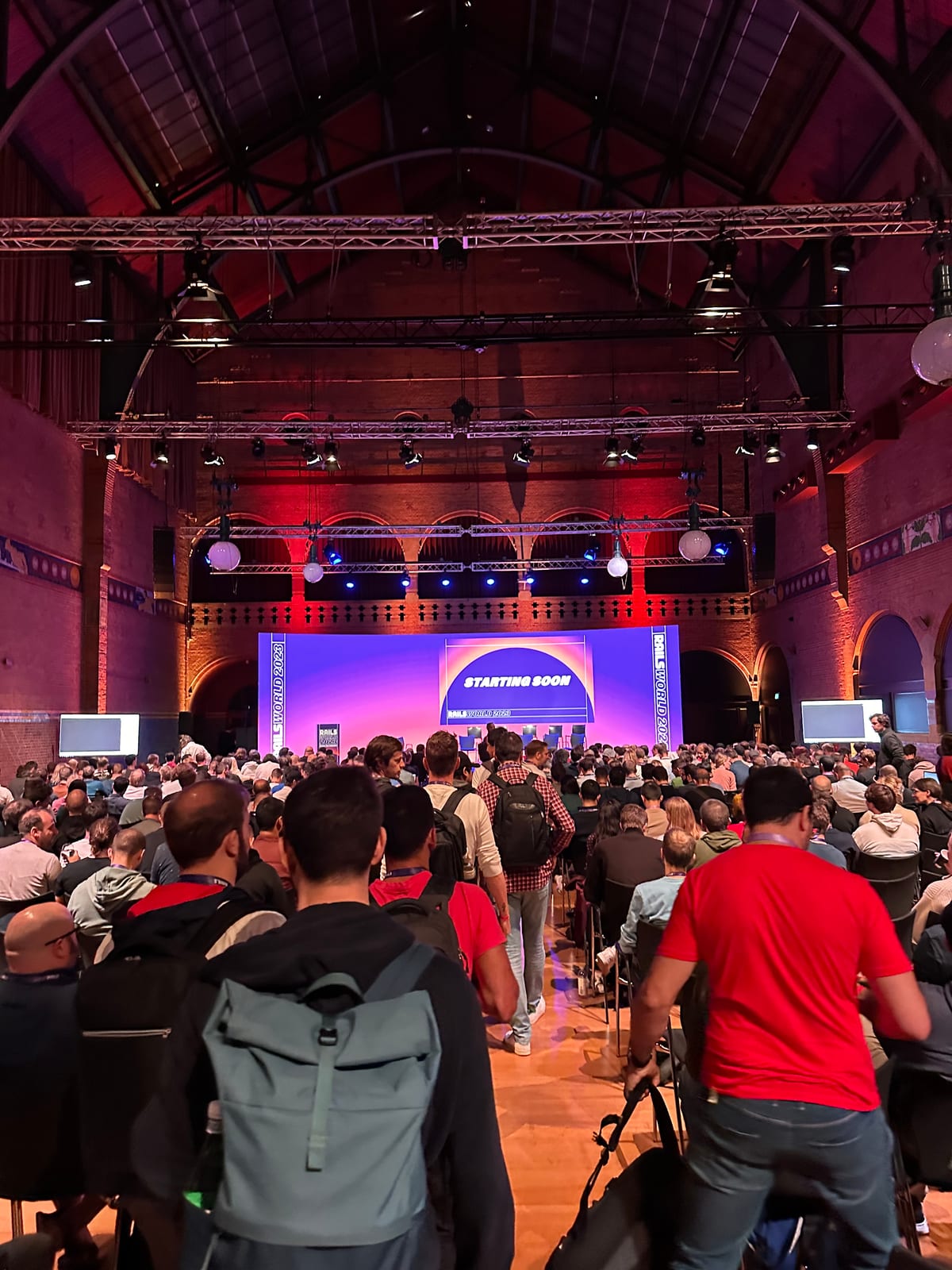 The stage on Track 1 of Rails World