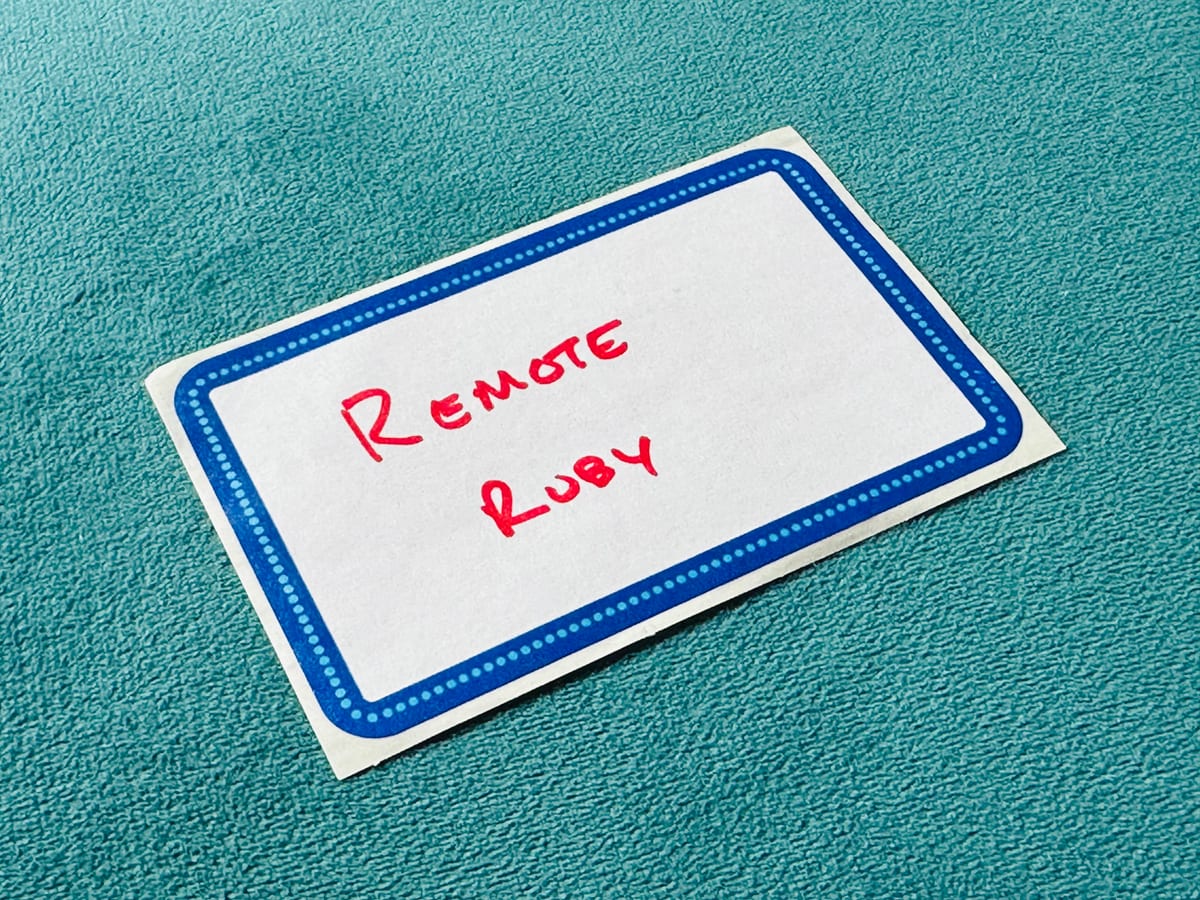 Remote Ruby podcast sticker