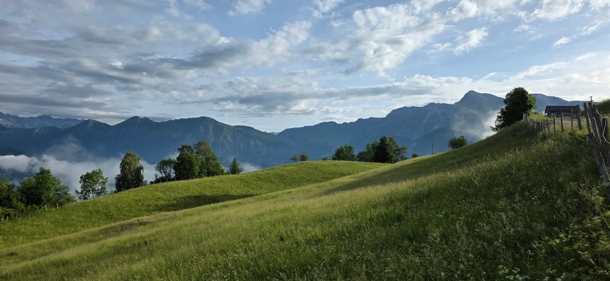 Mountain plains in Soca Valley